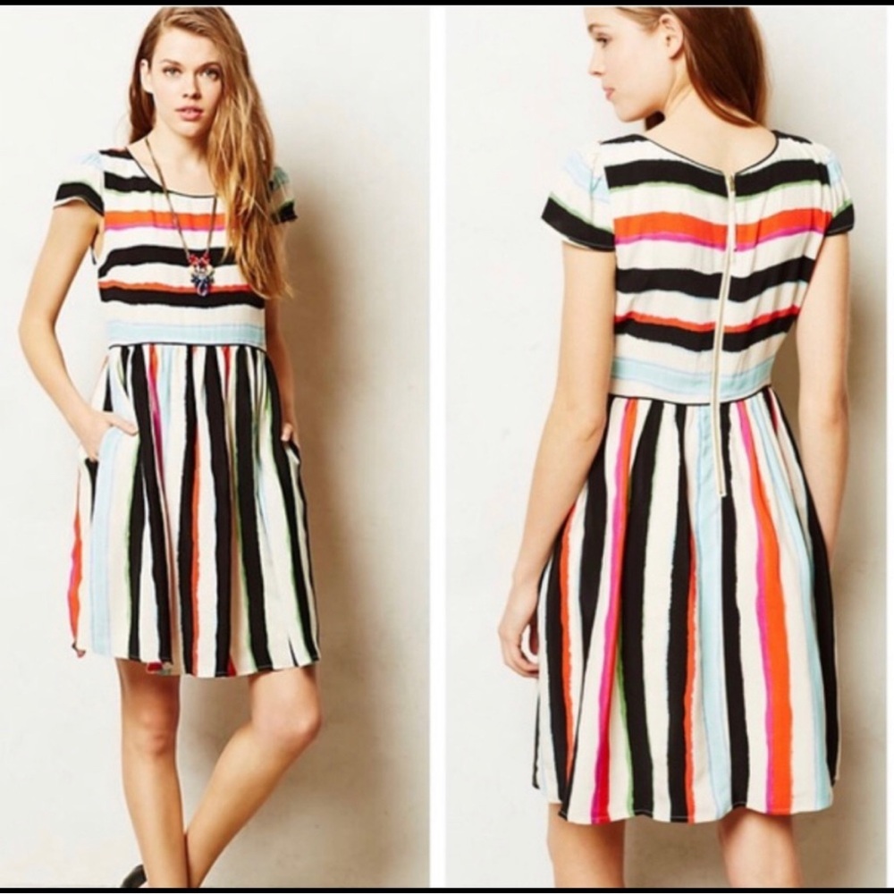 Anthropologie Maeve Striped Dress